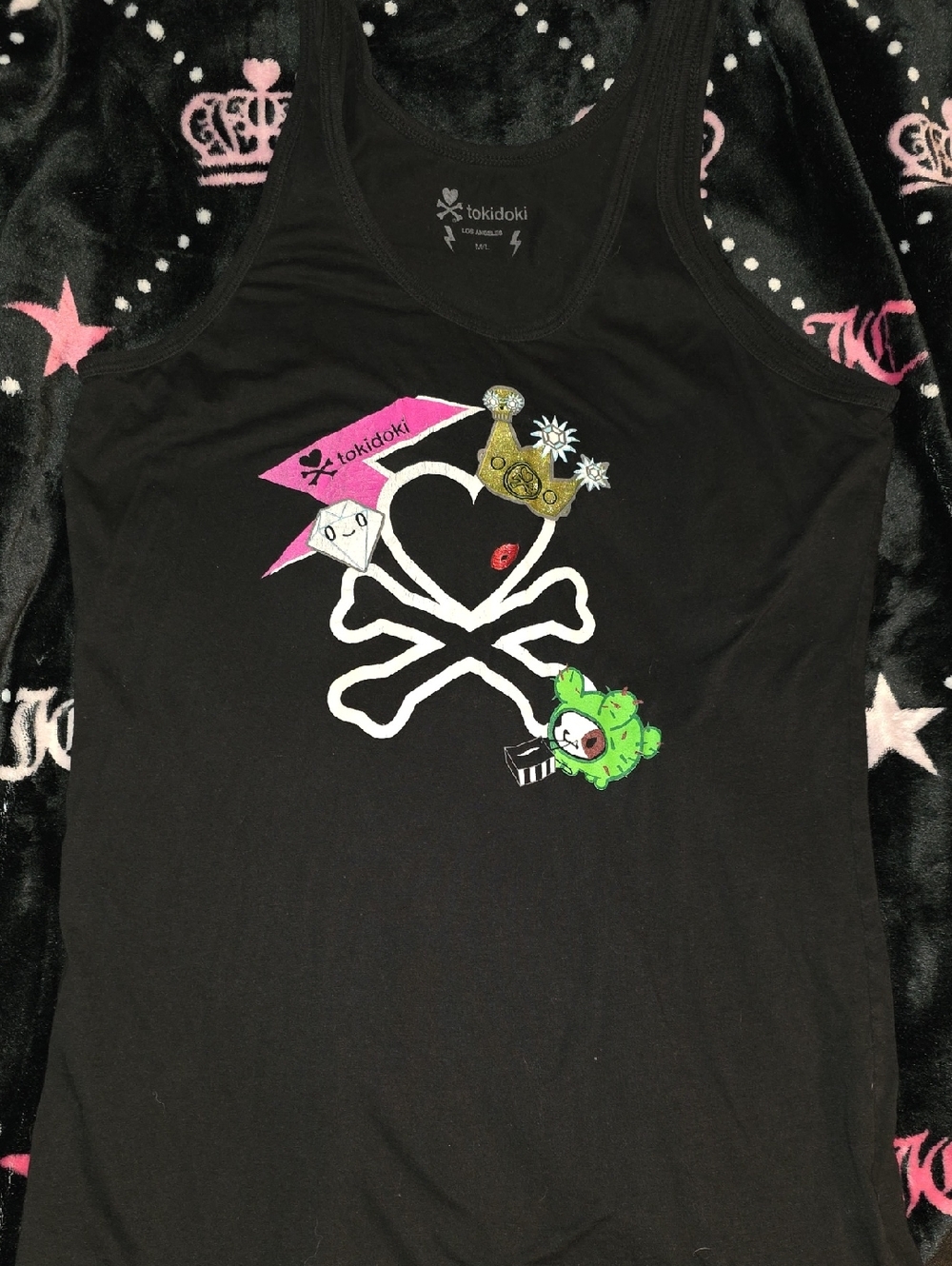 M/L Tokidoki Logo Decals Tank Top
